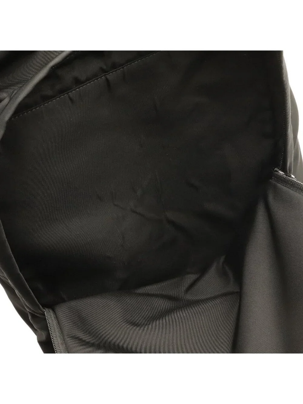 Prada Backpack Shoulder Bag Nylon Leather Nero Black Silver